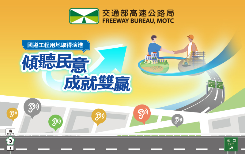 國道工程用地取得演進—傾聽民意成就雙贏