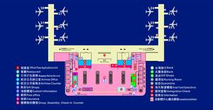 高雄機場國際航廈三樓平面圖