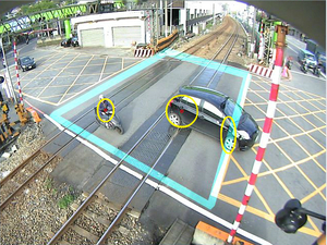 平交道障礙物自動偵測裝置