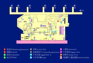 高雄機場國內航廈平面圖