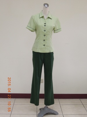 收費員制服之90至99年代制服夏季綠色褲裝