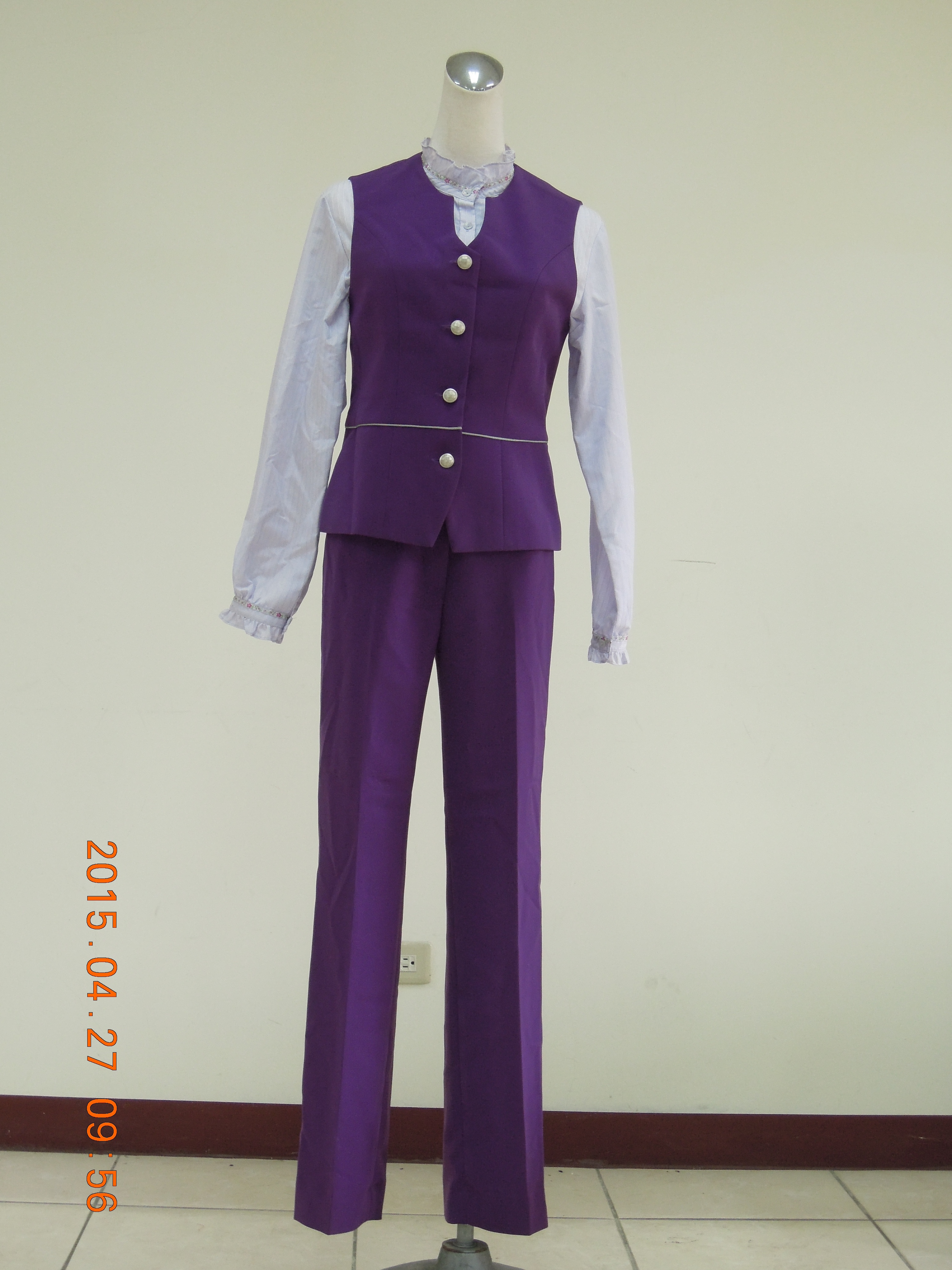 收費員制服之97至99年代冬季紫色套裝1