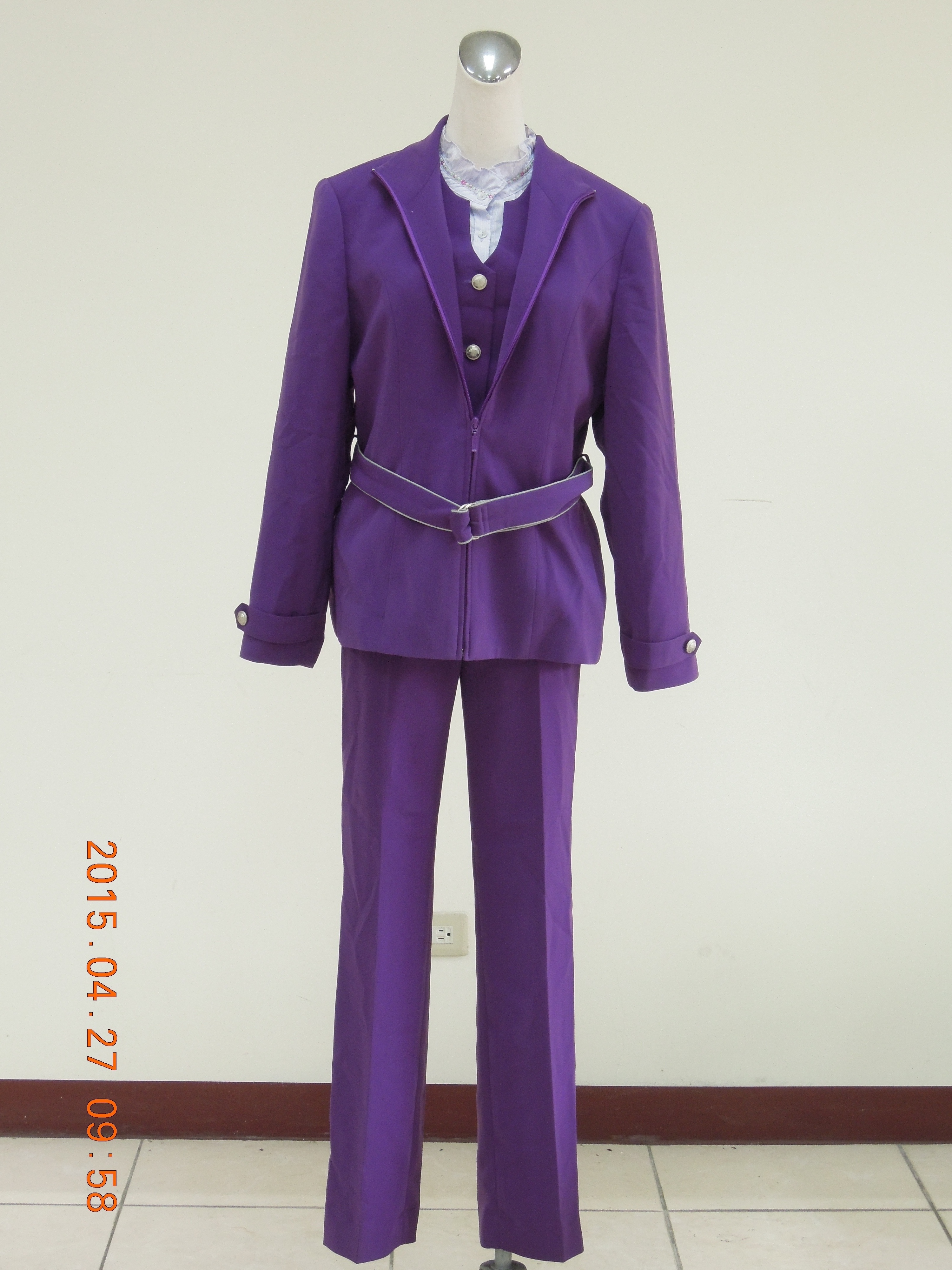 收費員制服之97至99年代冬季紫色套裝2
