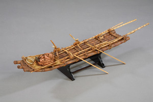 高雄雙排槳竹筏(模型船)